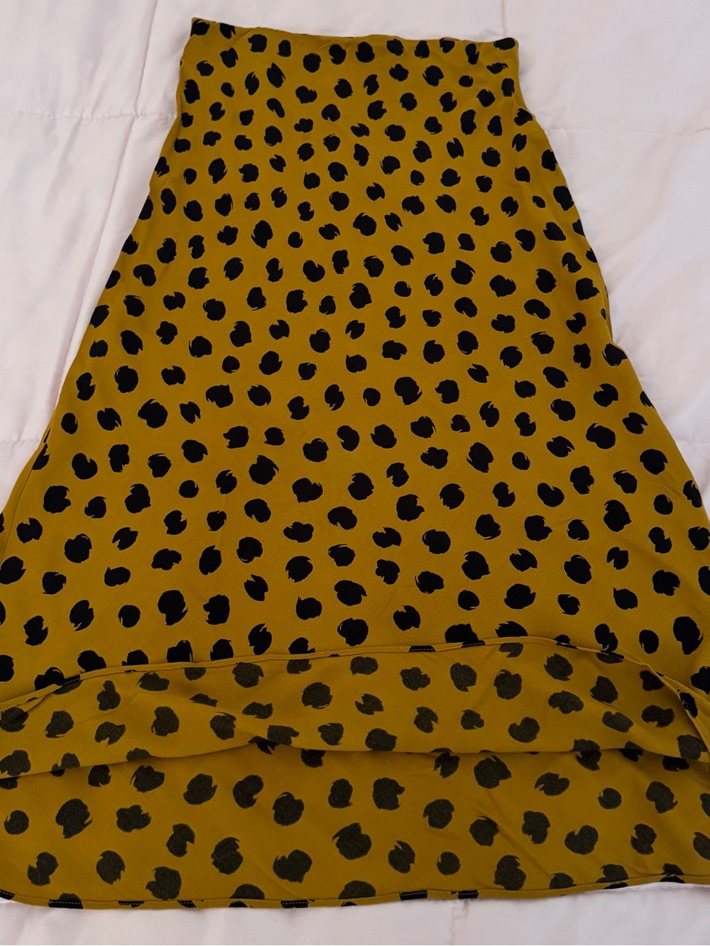 Madewell leopard Midi Slip Skirt in painted Spots, size 00 animal print preppy - Picture 11 of 13